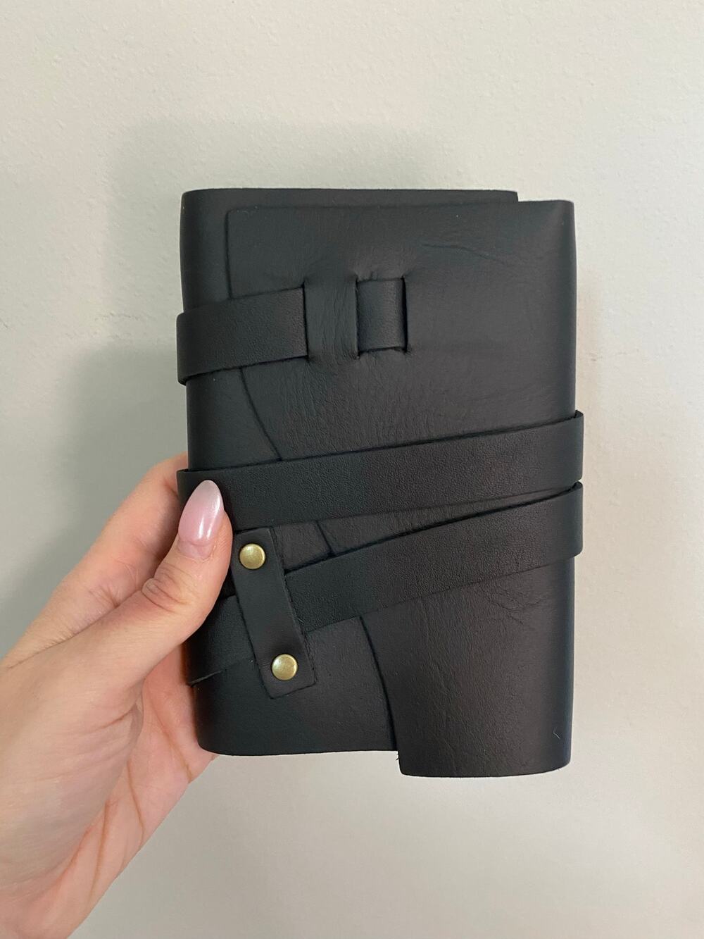 Portland Leather Goods Handmade Leather Wrap Journal Cover